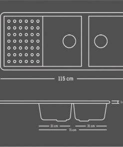 سینک گرانیتی ونسی (VENCI) مدل M820