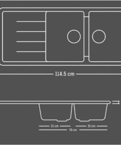 سینک گرانیتی ونسی (VENCI) مدل M900